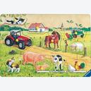 Afbeelding van 10 st - Bont gekleurde boerderij - Houten puzzels (door Ravensburger)