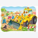 Afbeelding van 20 st - Bulldozer in actie - Vloerpuzzels (door Castorland)