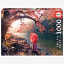 Afbeelding van 1000 st - Zonsopgang aan de Katsura rivier, Japan (door Educa)