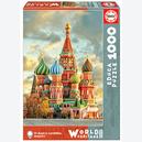 Afbeelding van 1000 st - St Basil´s Kathedraal, Moskou (door Educa)