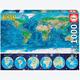 Afbeelding van 1000 st - Wereldkaart Neon (door Educa)
