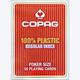 Afbeelding van Copag Poker size 55 playing cards 100% plastic regular index Red - Gokspelen (door Cartamundi)